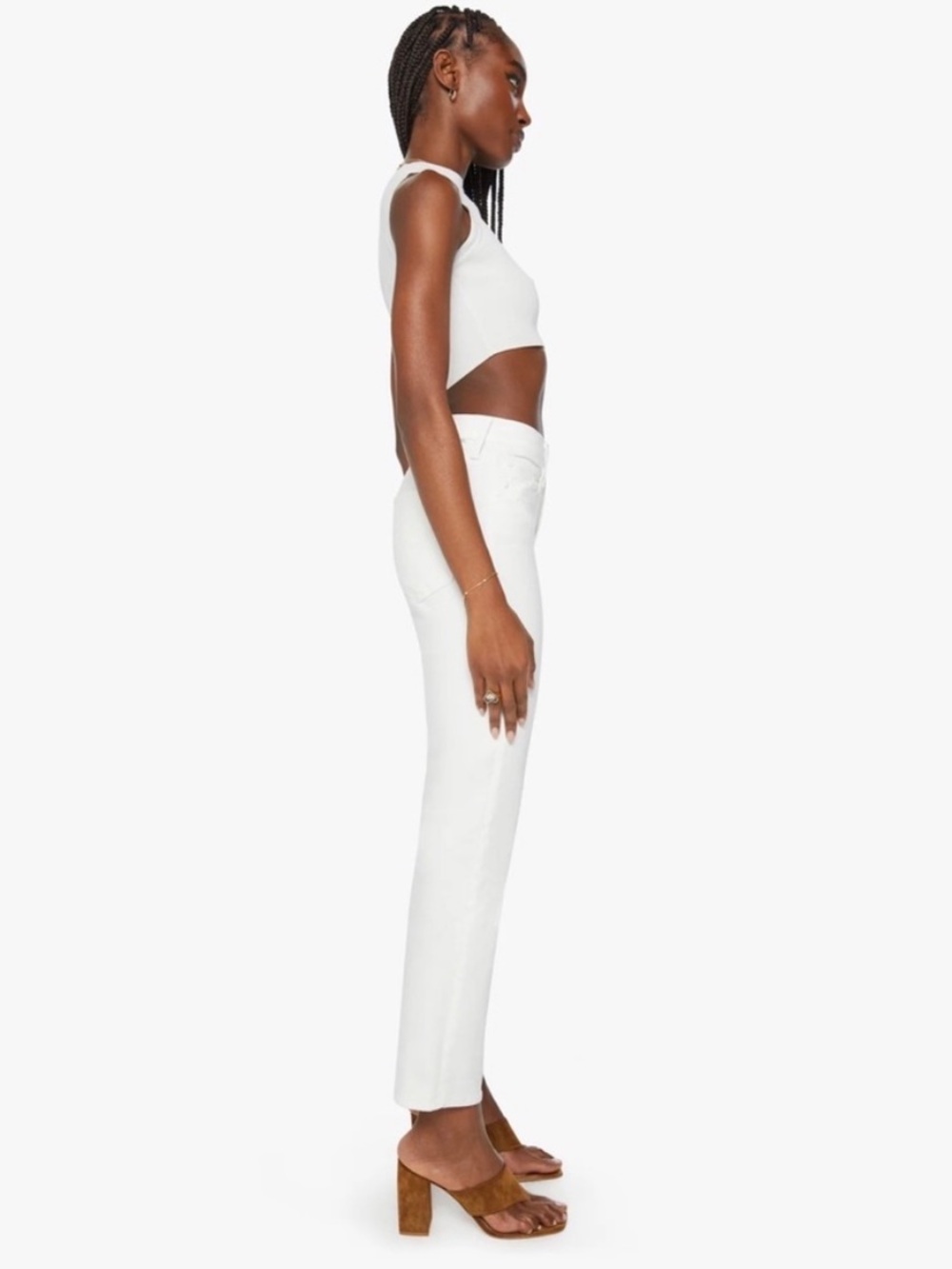 MOTHER High Waisted Rider Ankle Jeans - Picture 2 of 13